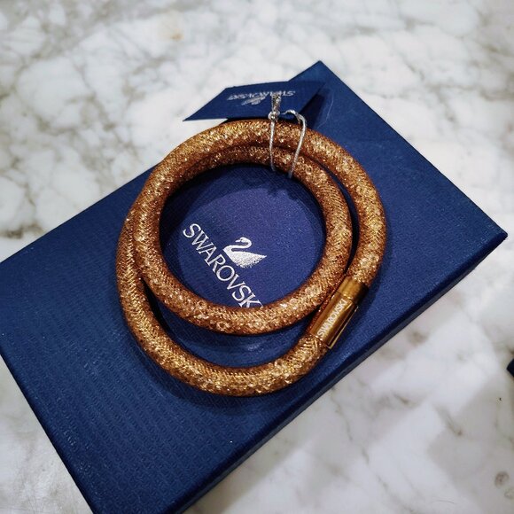 Swarovski Stardust Deluxe Rose Gold Bracelet - Picture 1 of 5